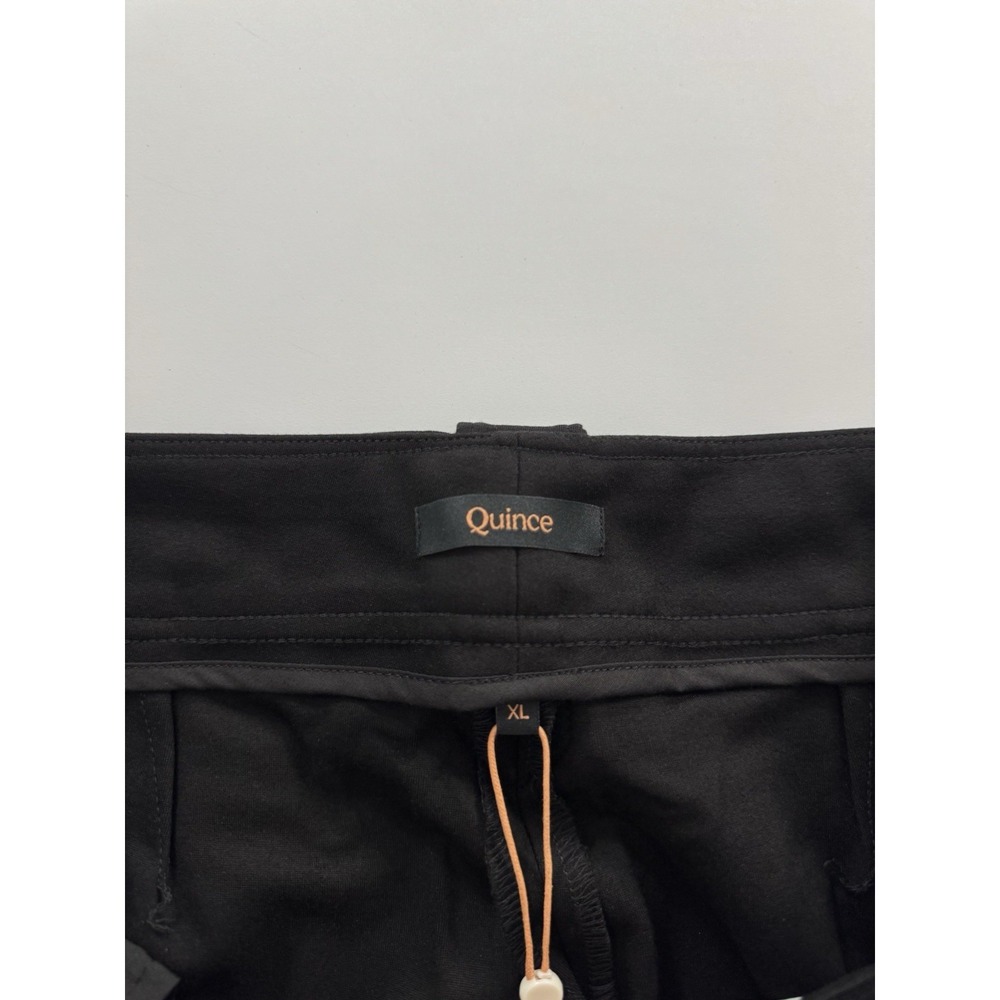 Quince Women Ultra-Stretch Ponte Straight Leg Mariner Pants Black Size XL NWT - Picture 8 of 12